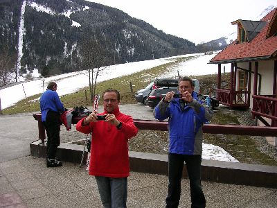 unsere Wanderer beim Fotoshooting...